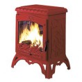 Estufa invicta chambord esmaltada rojo